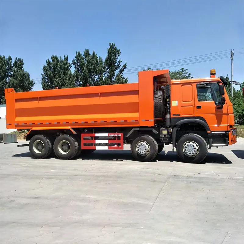 Sinotruk Howo 12 Wheelers Tipper Truck Euro 2 сол жақ қолмен жүргізу